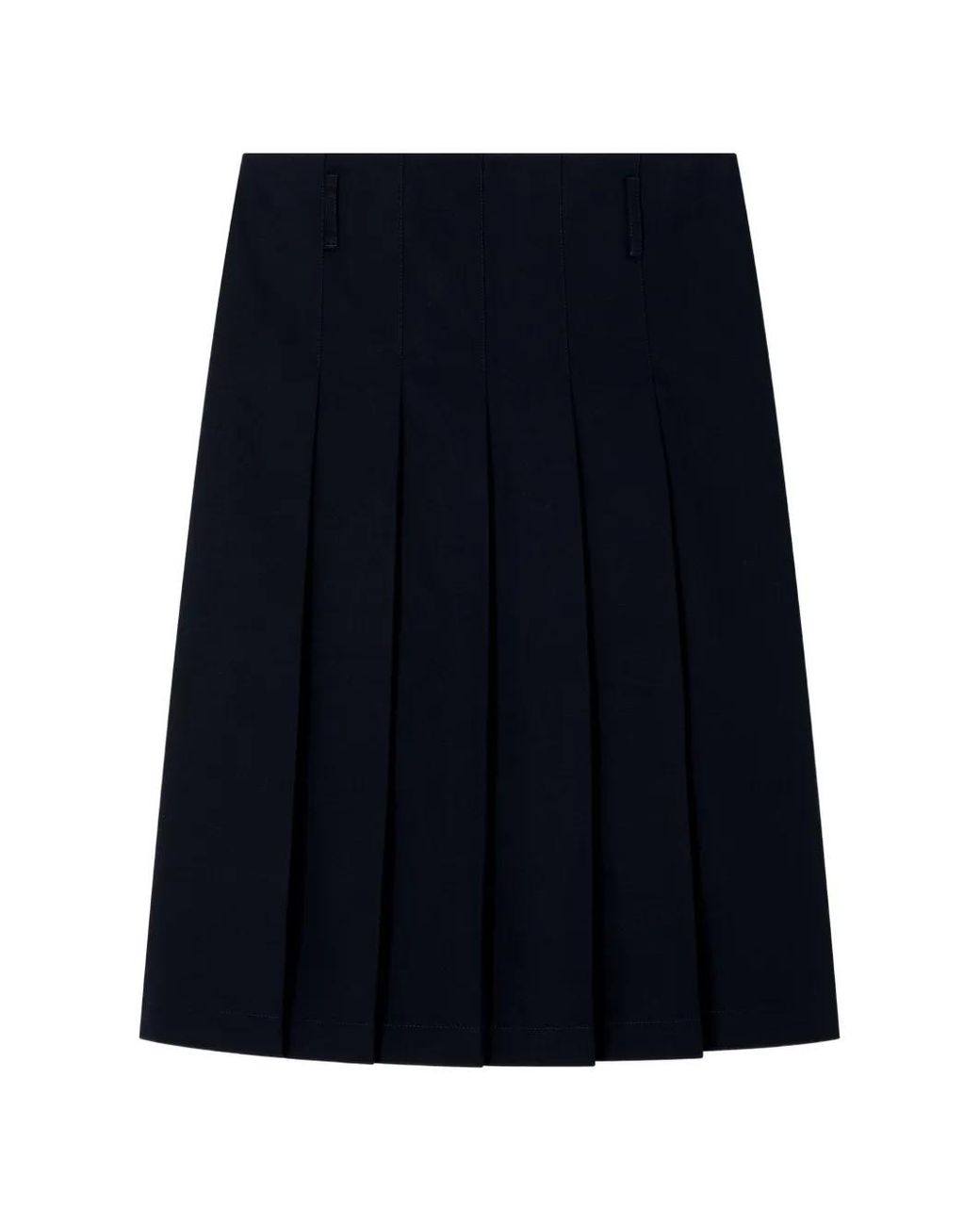 A.P.C. Blue Jupe Mi-Longue À Design Plissé