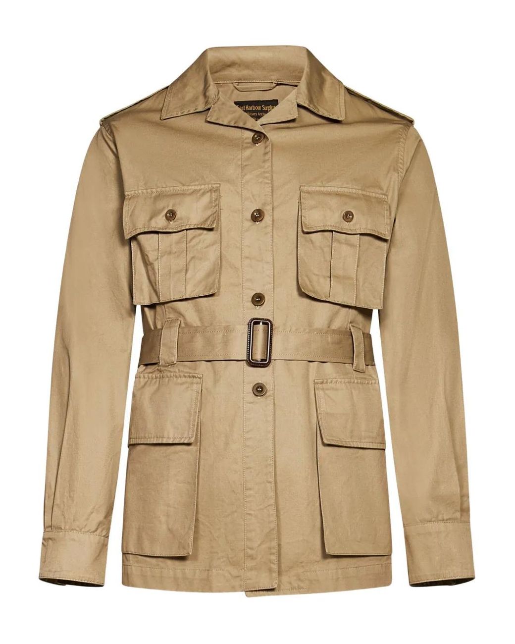 East Harbour Surplus Jeda 78 Belted Jacket in Natural for