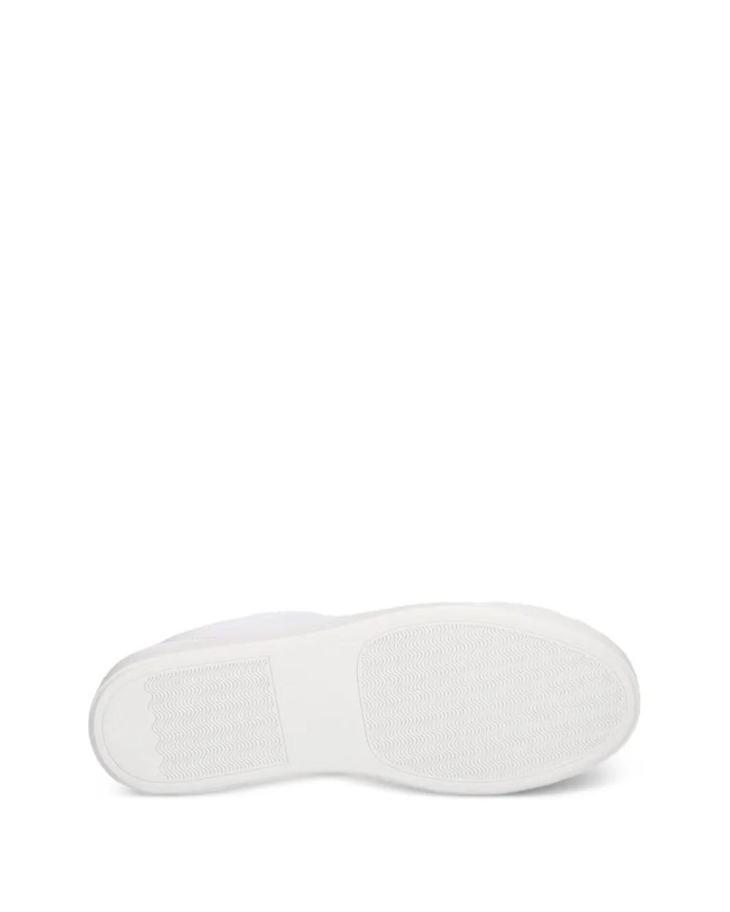 Trussardi White Logo-Patch Sneakers for men