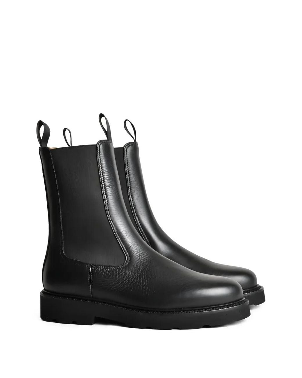 Henderson Black Leather Boots