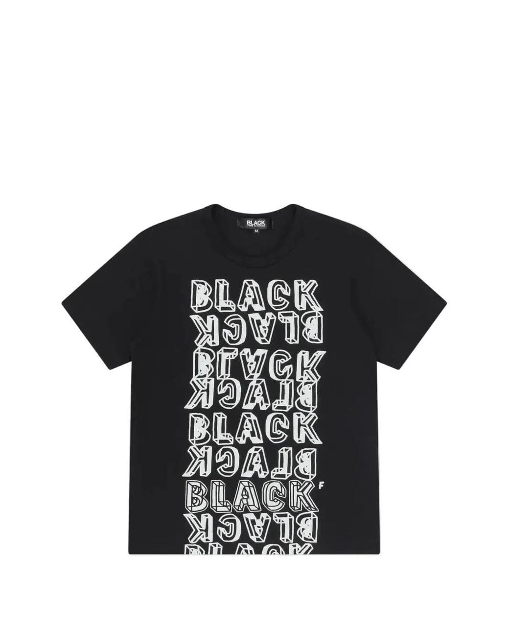 COMME DES GARÇON BLACK Black Graphic-Print T-Shirt for men