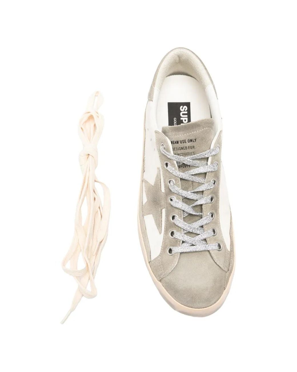 Golden Goose Deluxe Brand White Super-Star Embroidered Sneakers for men