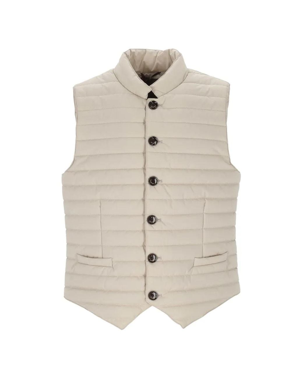 ONTHEBUND White Button Padded Jacket for men