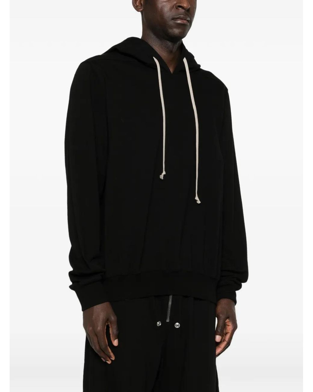 Rick Owens Black "Hoodie" T-Shirt for men