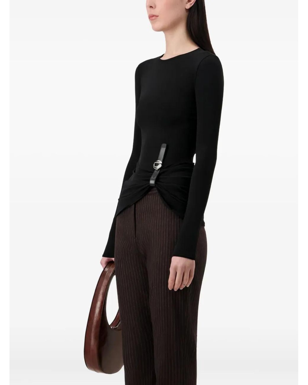 Coperni Black Long-Sleeve Top