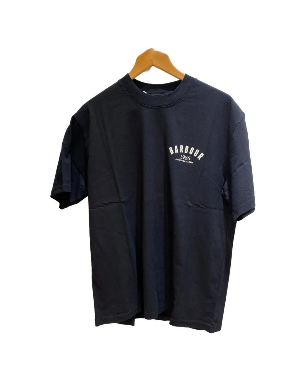 Barbour Blue Graphic-Print T-Shirt for men