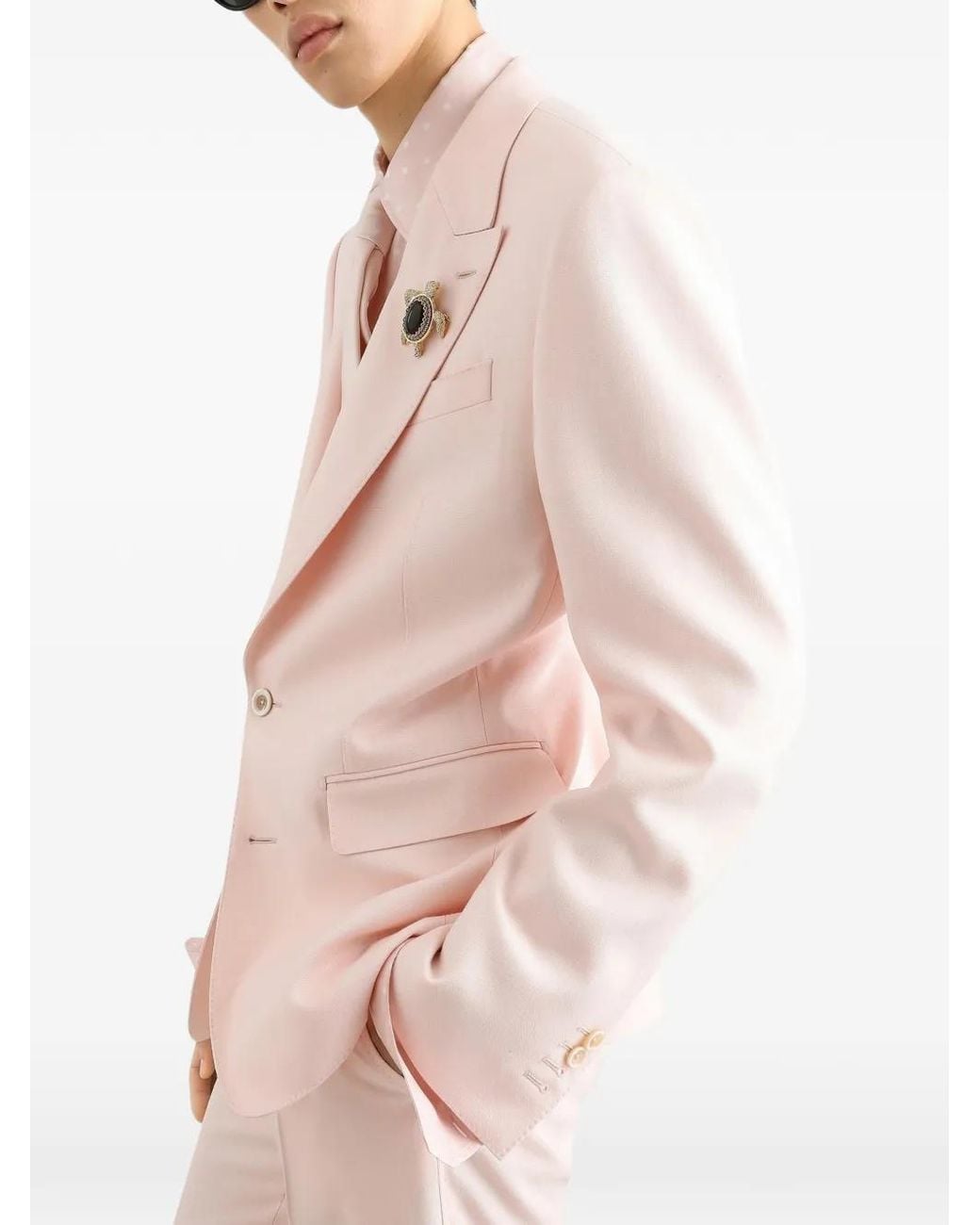 Dolce & Gabbana Pink Sicilia Light Single-Breasted Jacket for men
