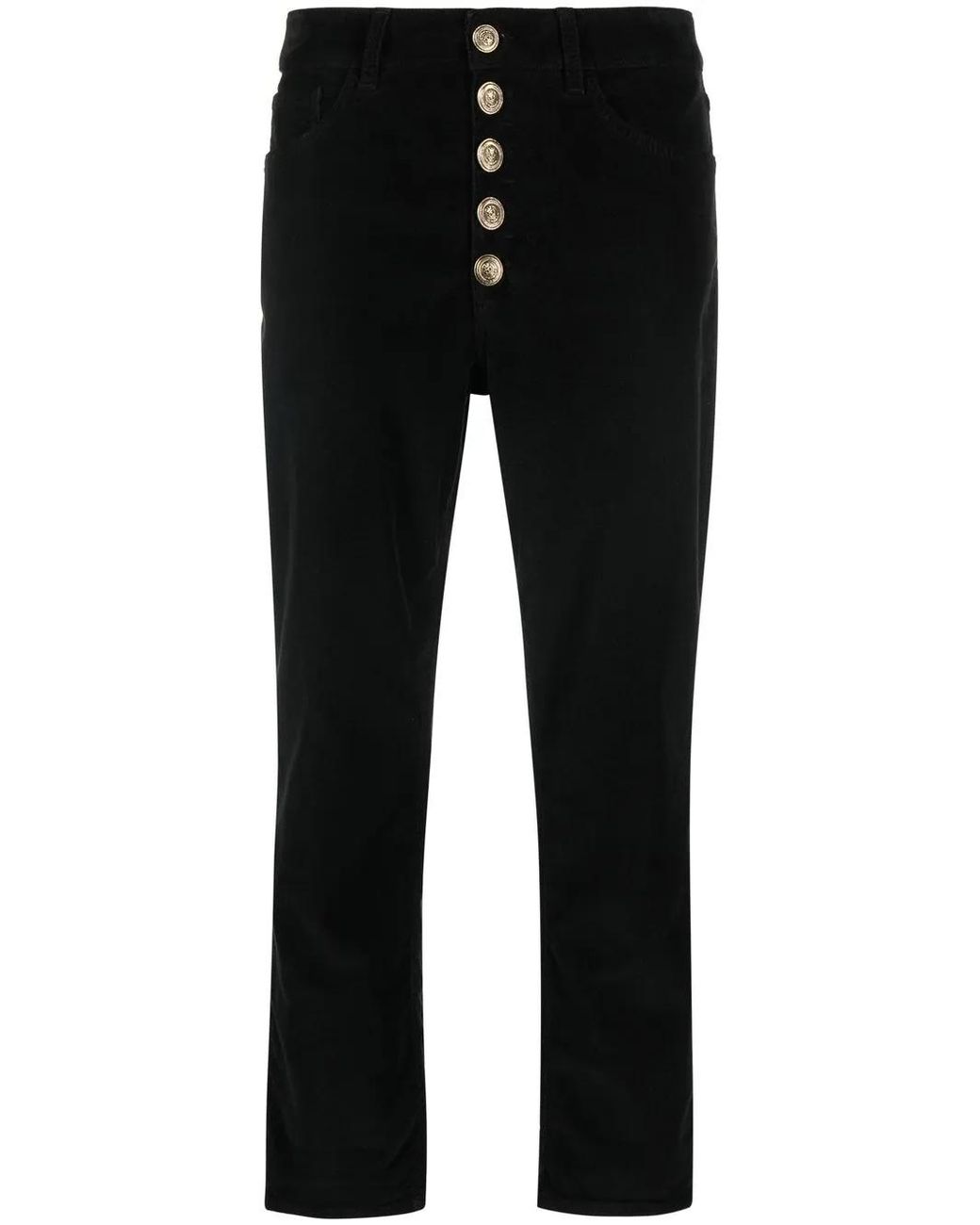 Dondup Black Cropped Trousers