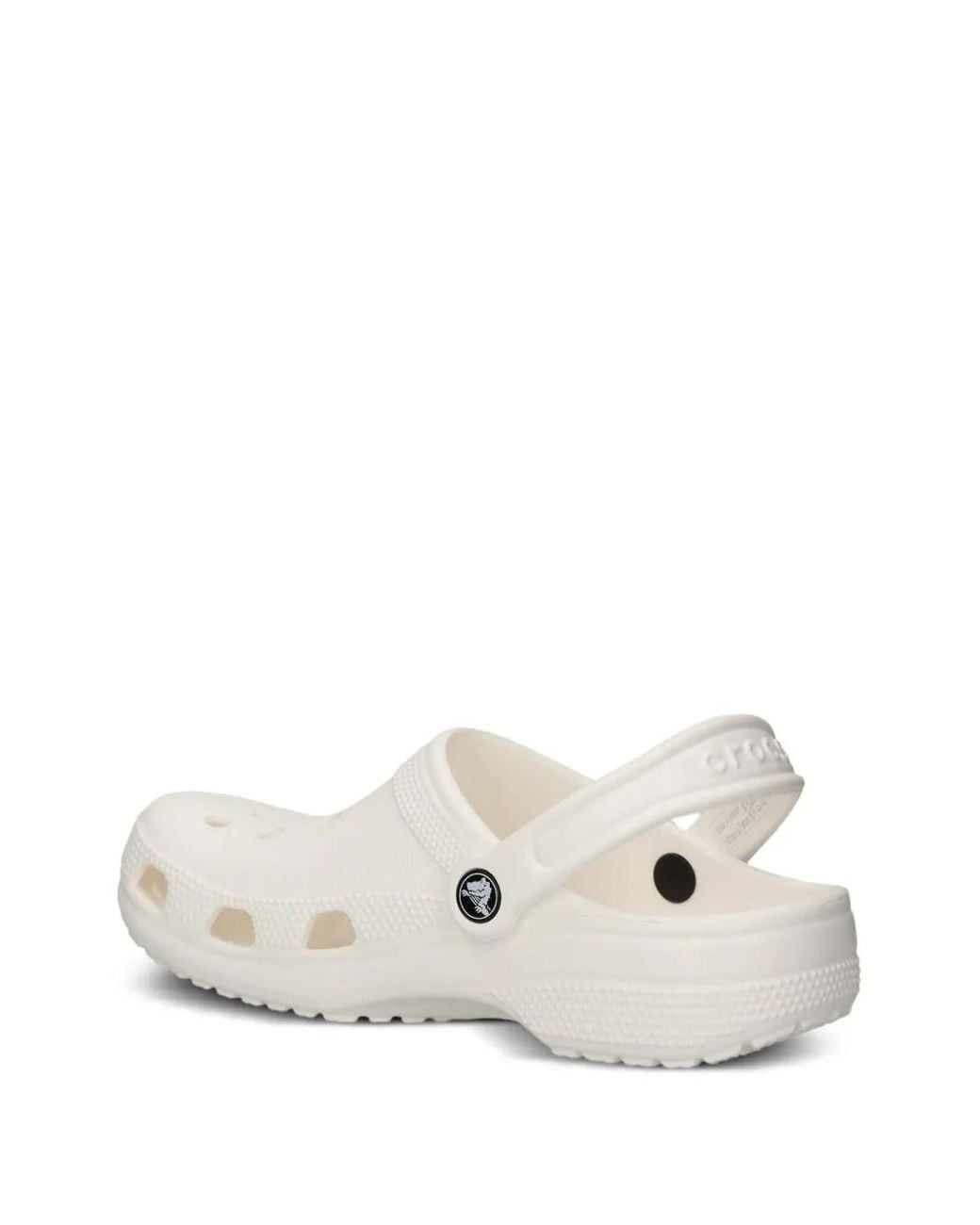 CROCSTM White Perforated Heel-Strap Clogs