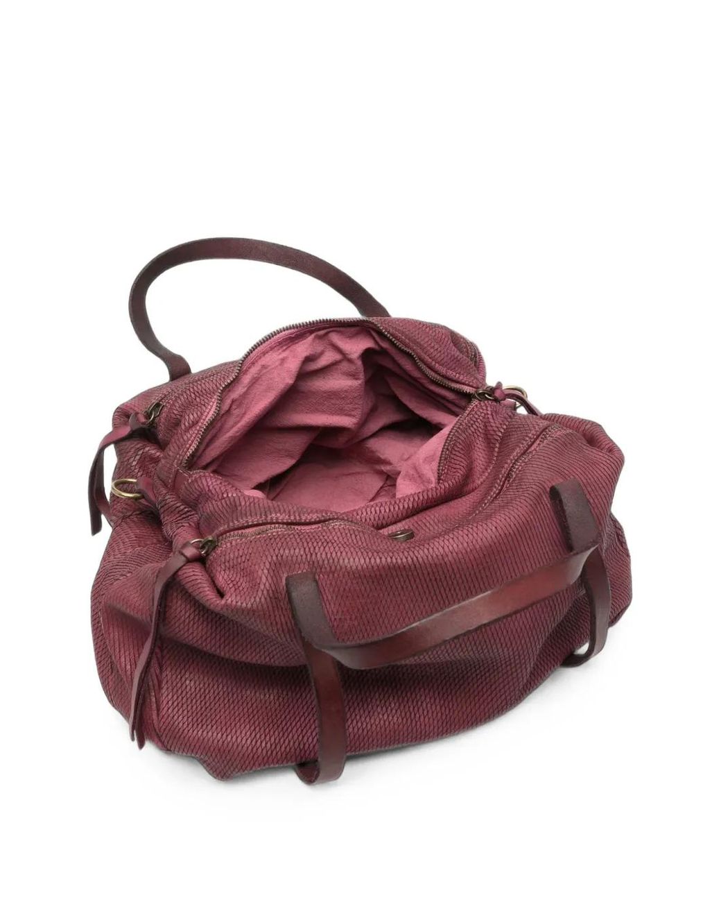 SOMMET Purple Medium Petalino Laser-Cut Shoulder Bag