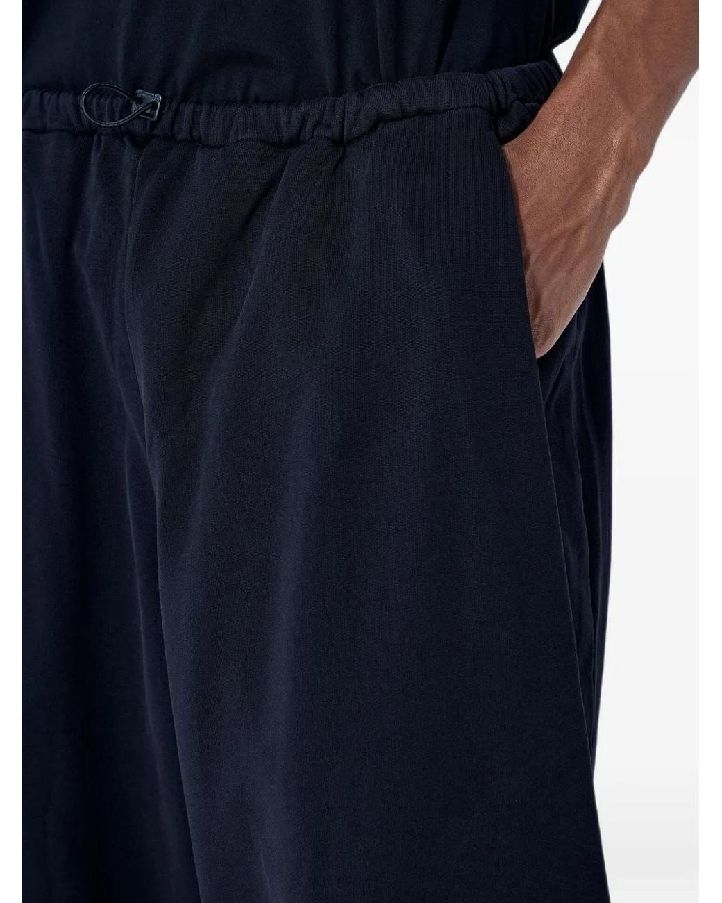 Kiko Kostadinov Blue Elasticated Wide-Leg Trousers for men
