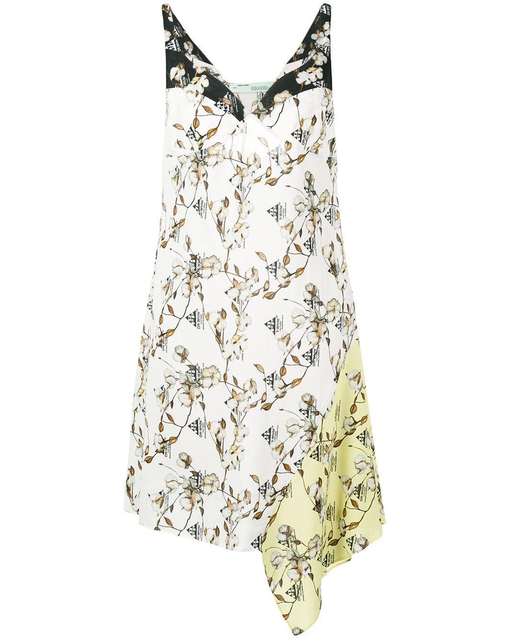 Off-White c/o Virgil Abloh Asymmetrisches Kleid mit Blumen-Print | Lyst DE