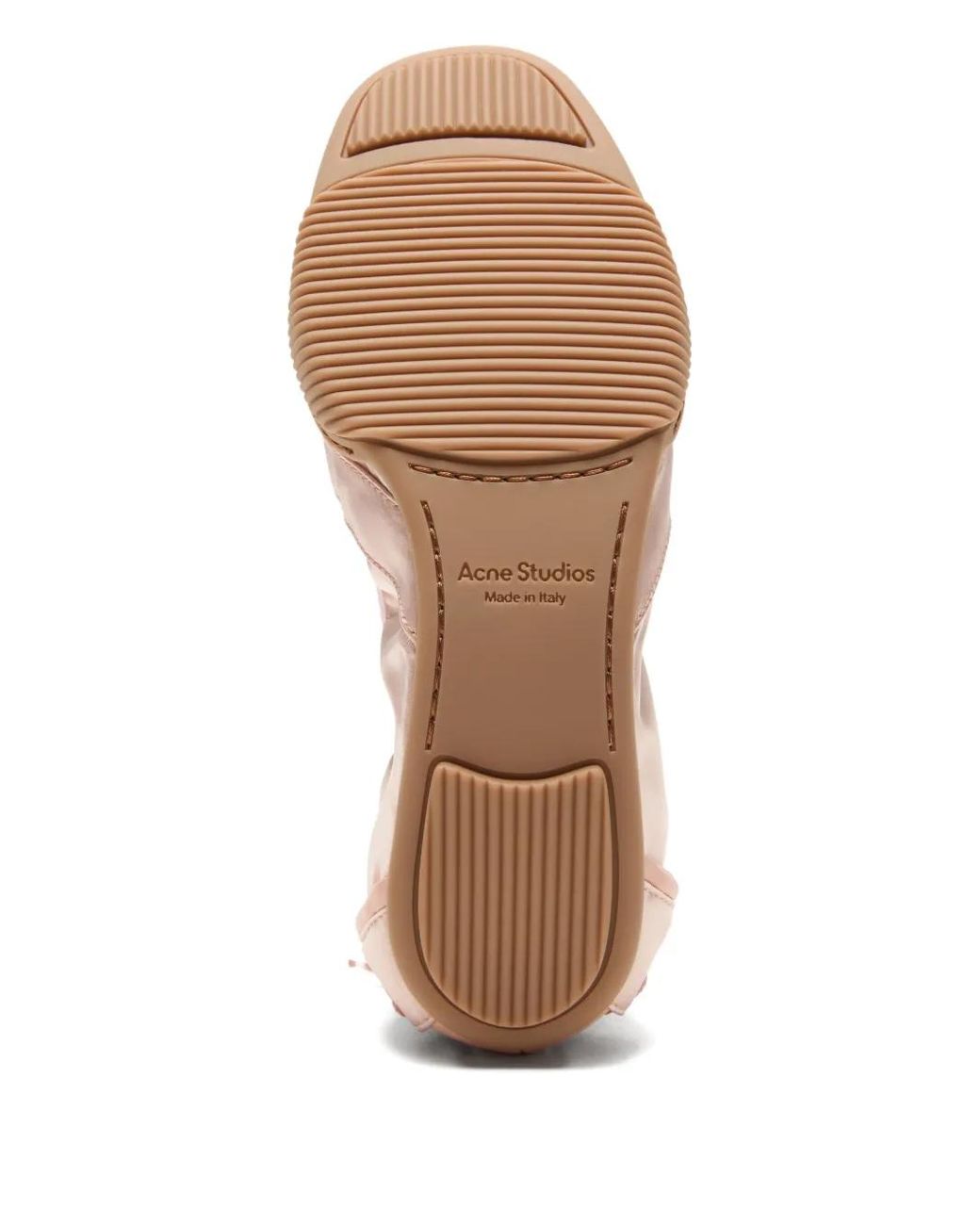 Acne Pink Round-Toe Ballet Flats