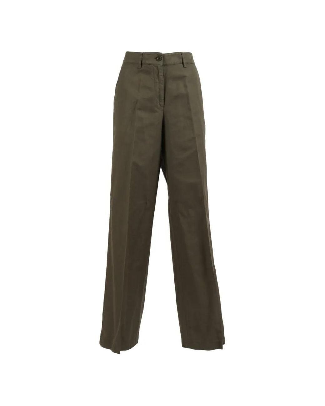 Pantalones Con Botones Aspesi de color Gray