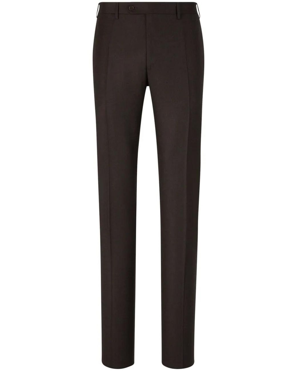 Pantalones Con Cierre De Botón Canali de hombre de color Black