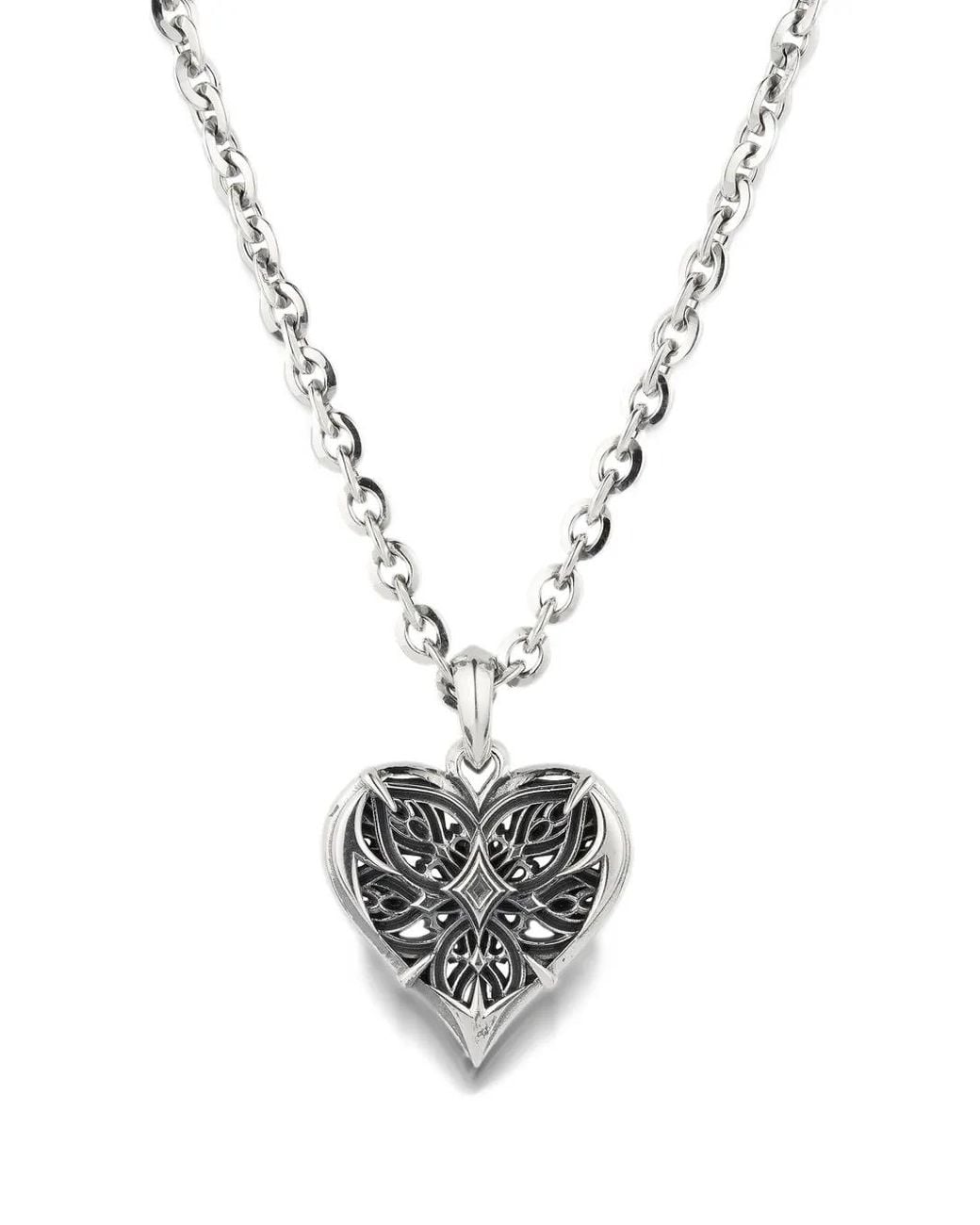 Emanuele Bicocchi White Notre-Heart Necklace