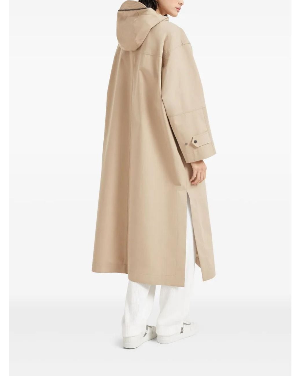 Brunello Cucinelli Natural Water-Resistant Hooded Parka