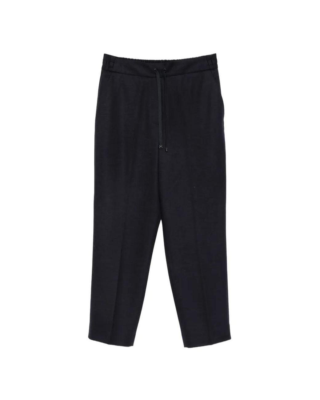 Circolo 1901 Blue Drawstring Cropped Trousers