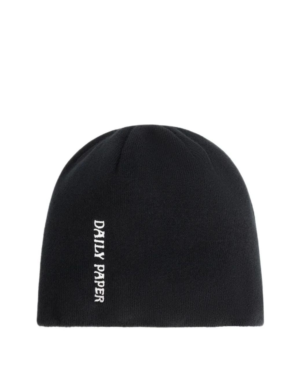 Daily Paper Black Dias Embroidered Beanie Hat