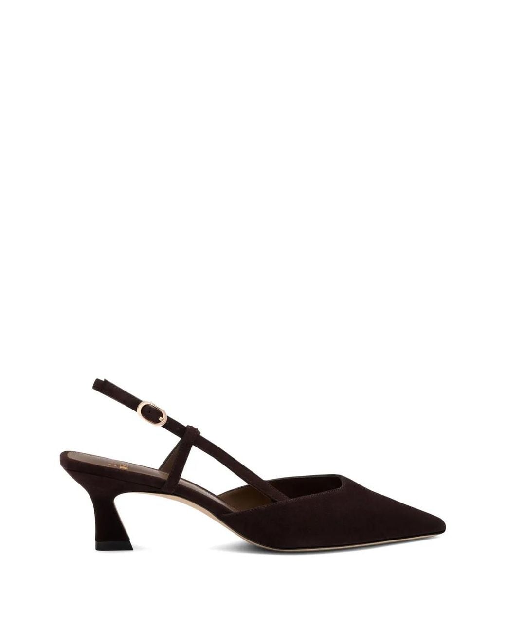 Stuart Weitzman Brown Vinnie Sculptural Heel Pumps