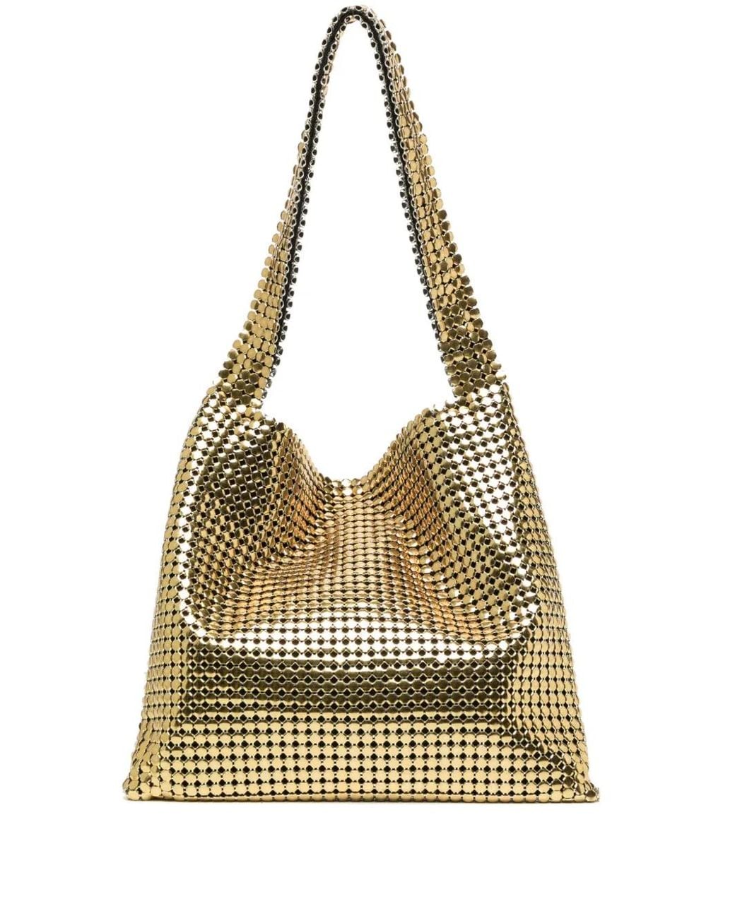 Rabanne Pixel Metallic-Finish Shoulder Bag