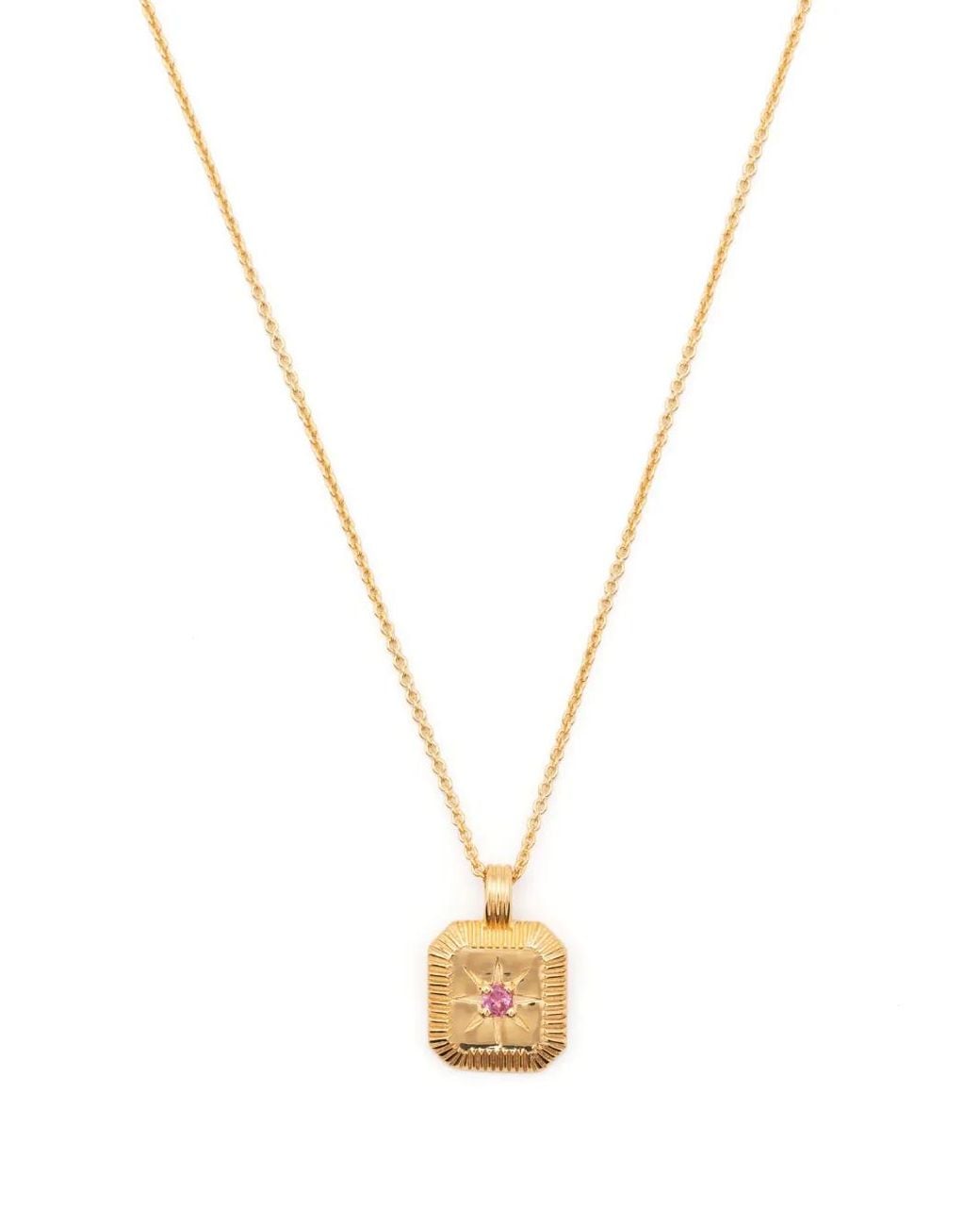 Missoma Metallic October Birthstone Star Pendant Necklace