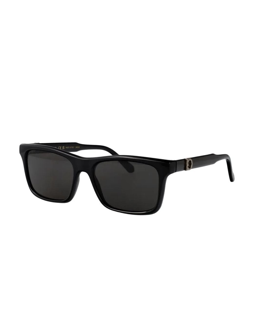 Ferragamo Eyewear Black Rectangle-Frame Sunglasses for men