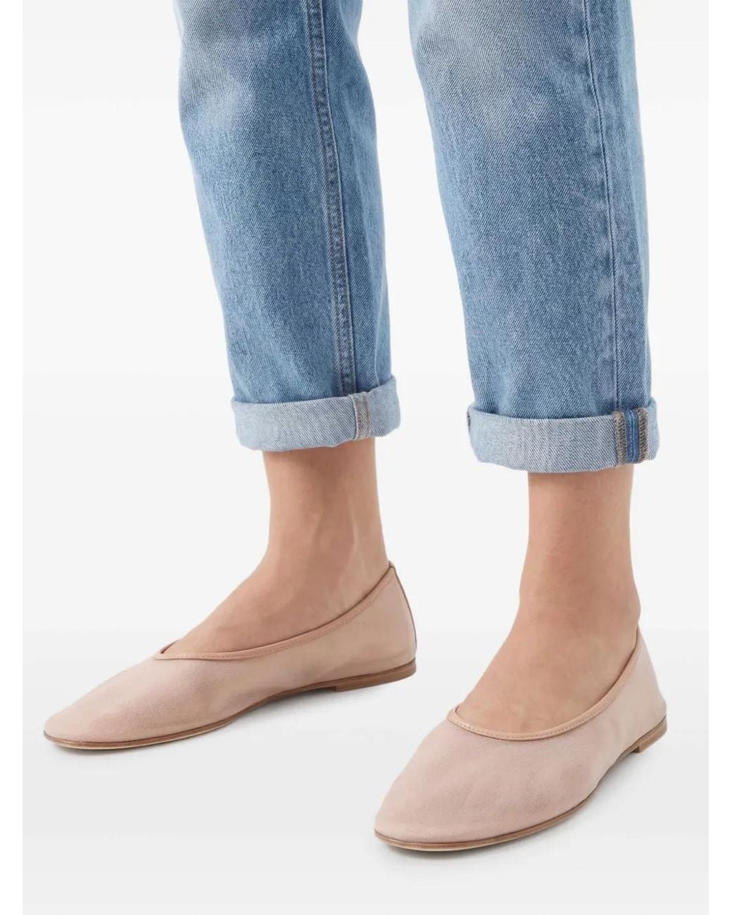 Dear Frances Pink Round-Neck Ballet Flat