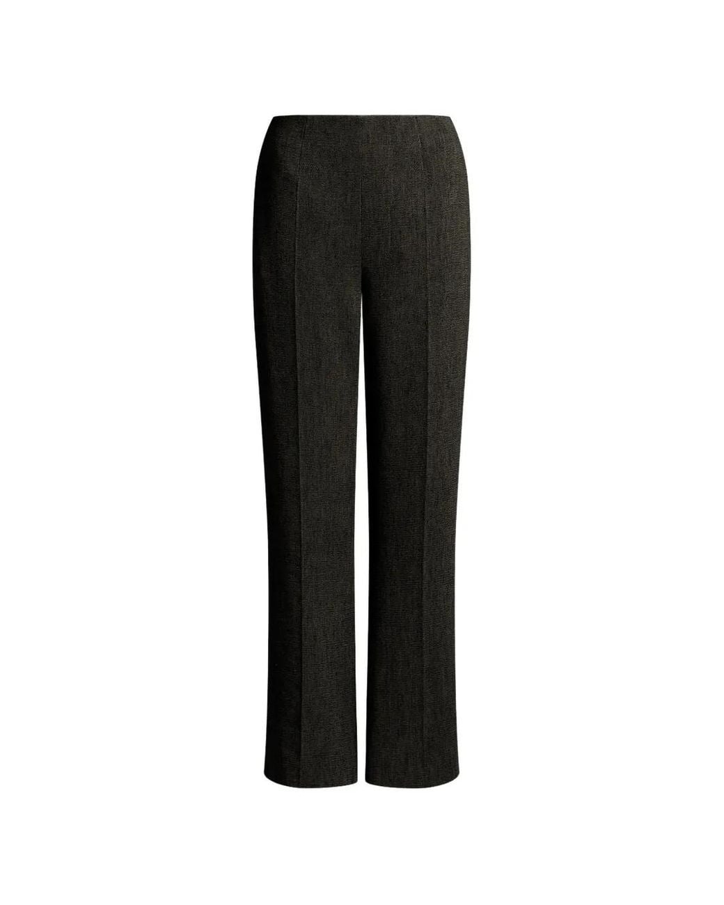Alberta Ferretti Black Pressed-Crease Tailored Trousers