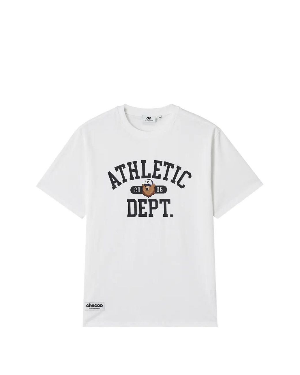 Chocoolate White Graphic-Print T-Shirt for men