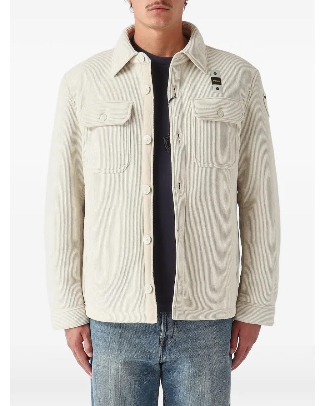Blauer Natural Eugene Corduroy-Textured Shirt Jacket for men