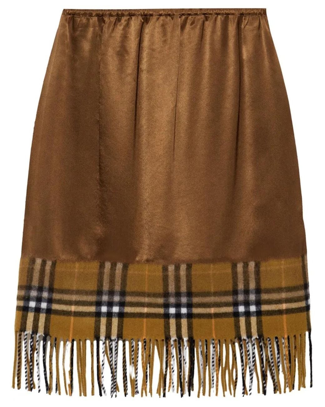 Burberry Geruite Rok in het Brown