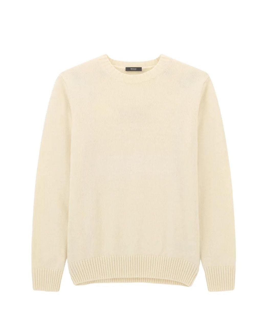 Boggi Natural Crew Neck Jumper for men