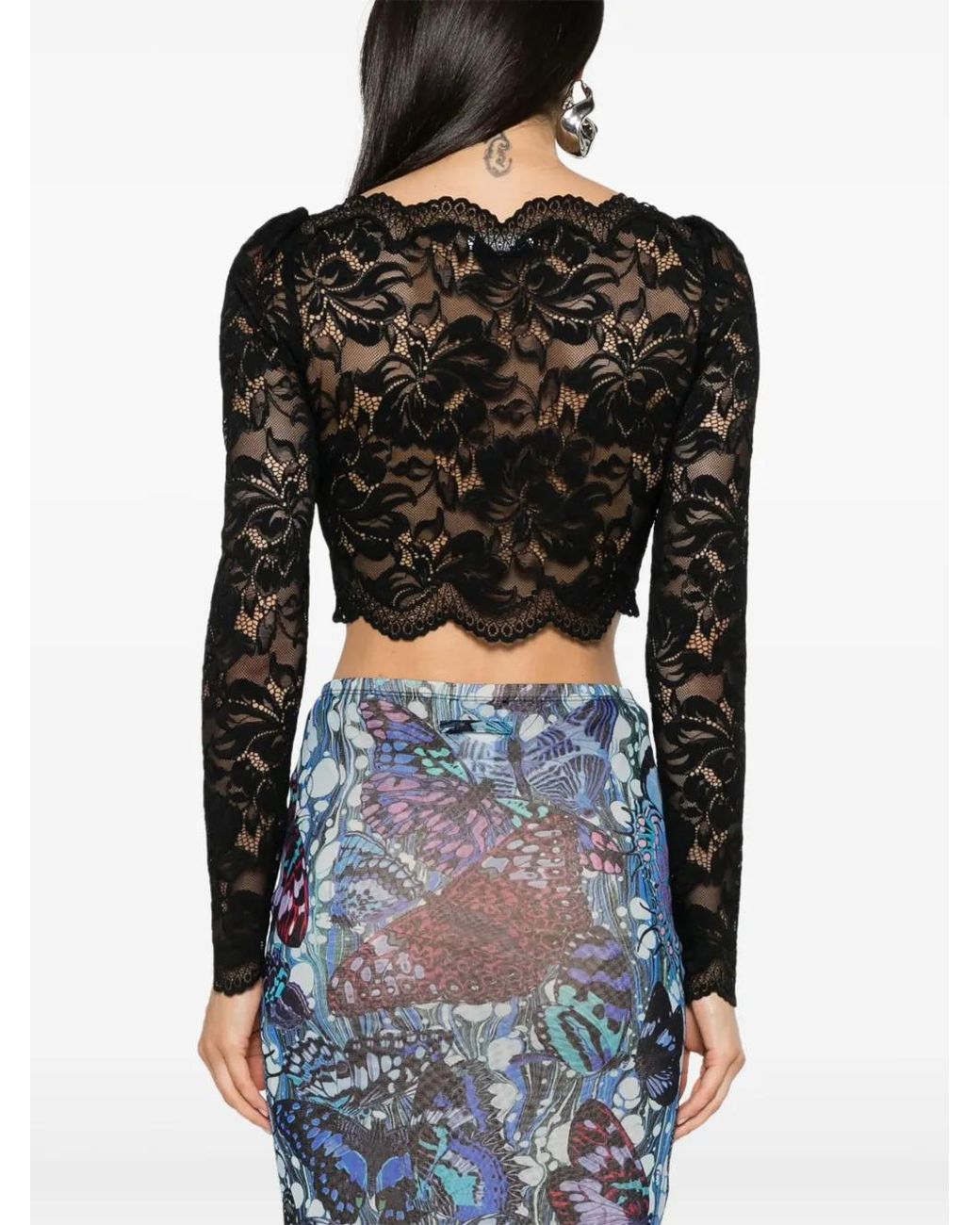 Rabanne Black Crop Top