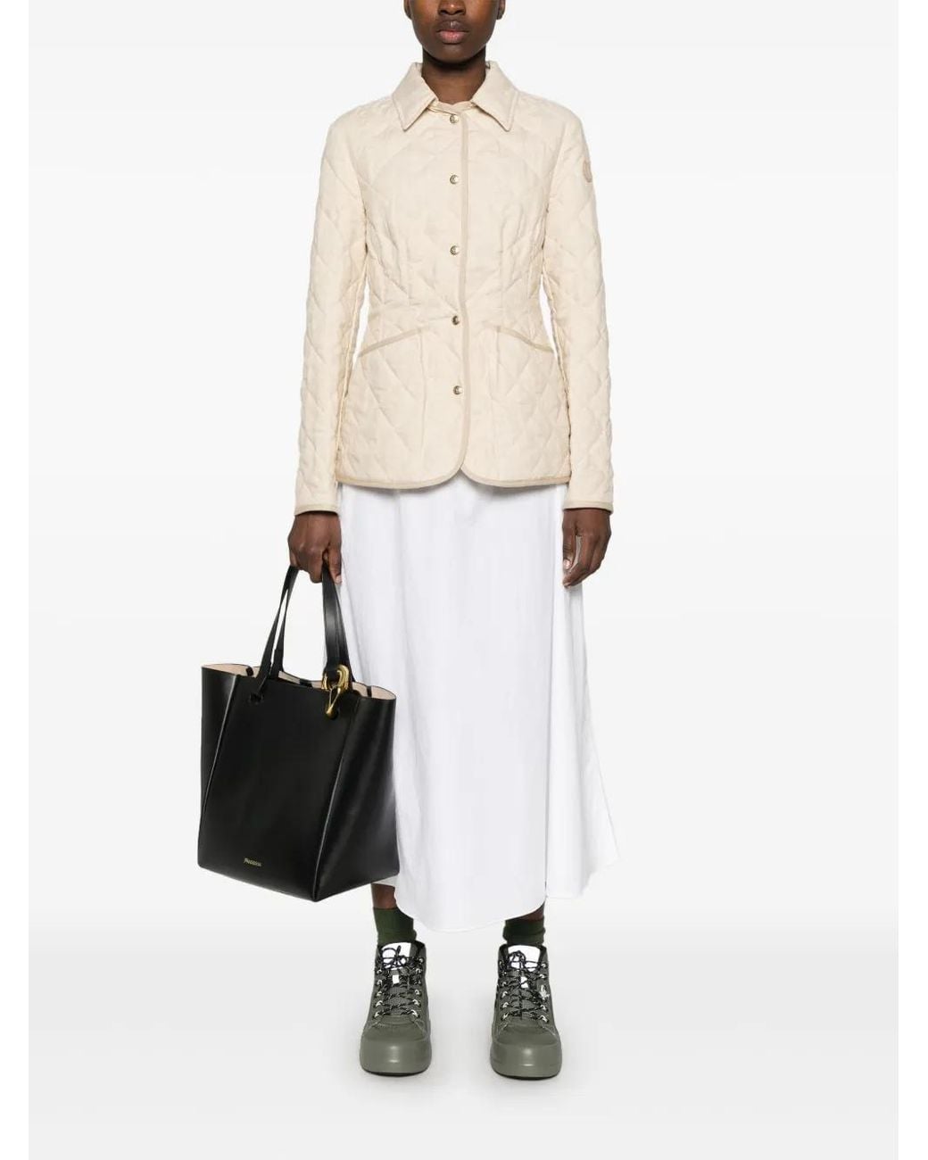 Moncler Natural Uzes Quilted Jacket