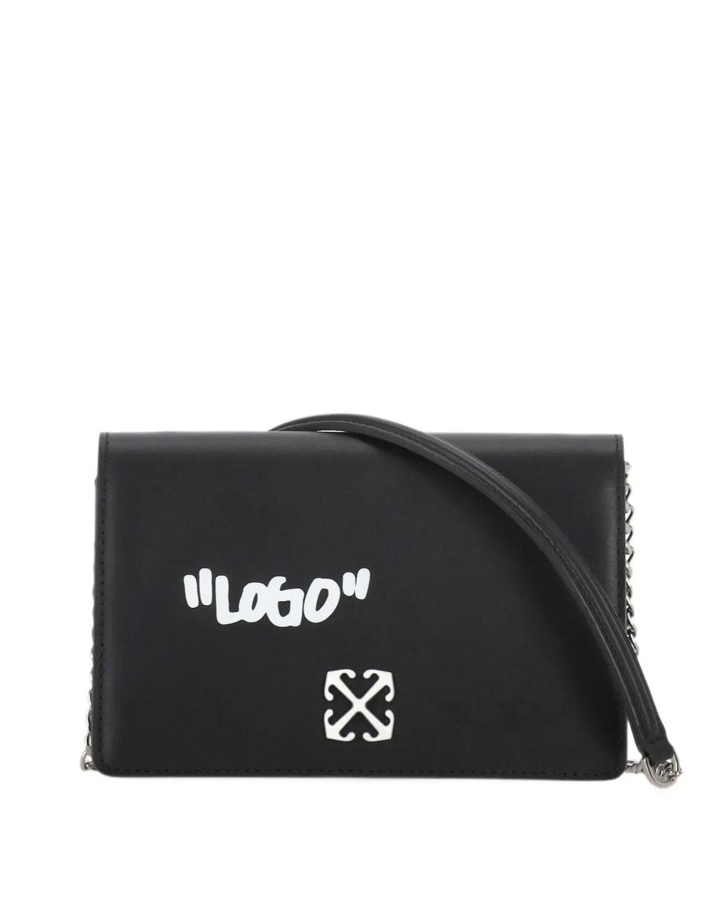 Off-White c/o Virgil Abloh Black Arrows Logo-Print Shoulder Bag