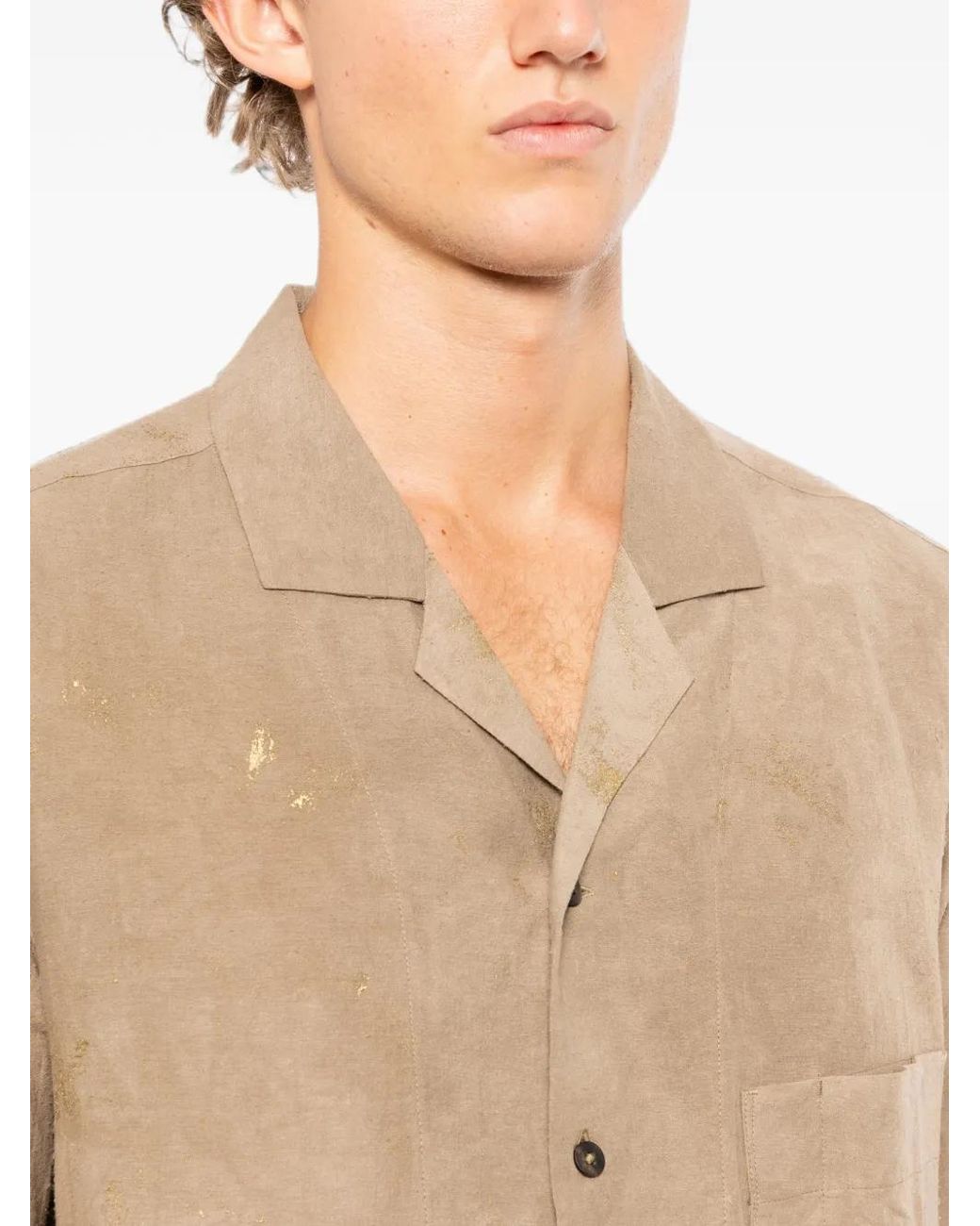 Ziggy Chen Natural Chest-Pocket Shirt for men