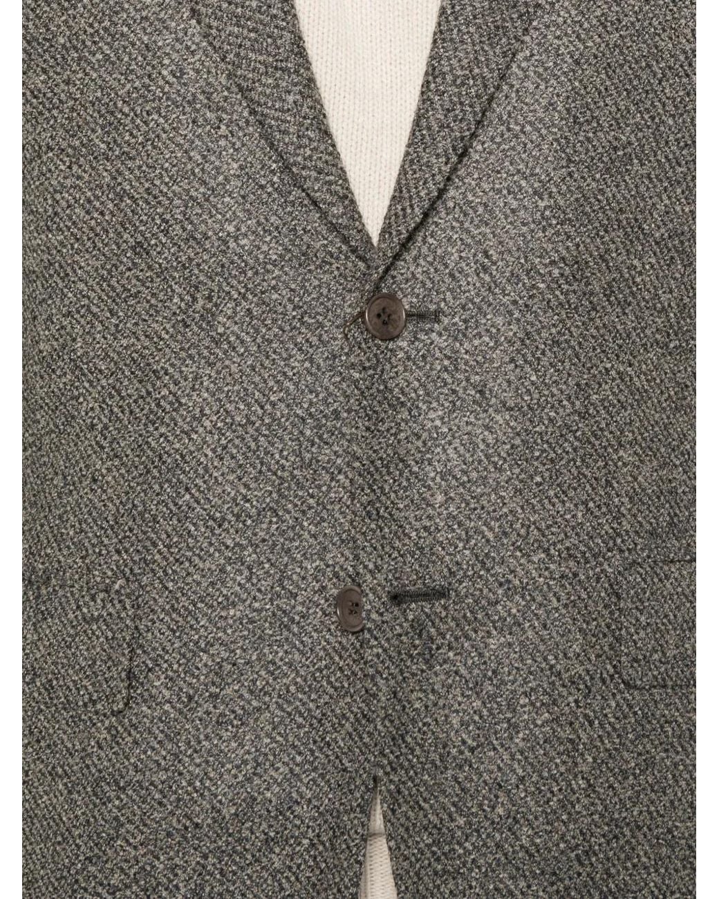 Canali Gray Textured Blazer for men