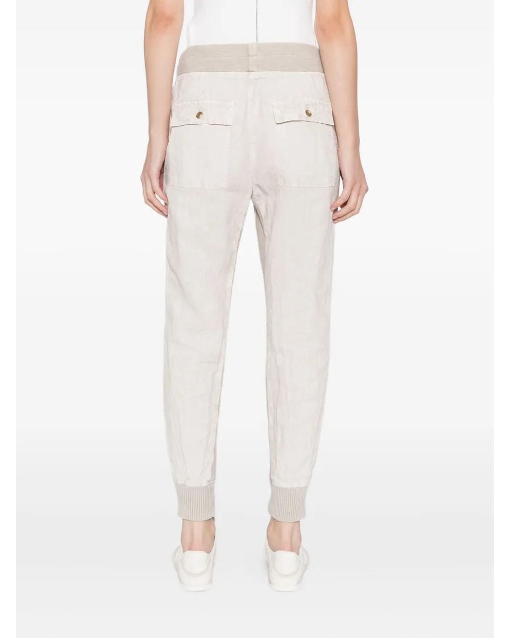 James Perse White Media Trousers