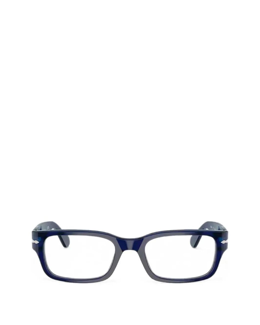 Persol White Brille Mit Eckigem Gestell