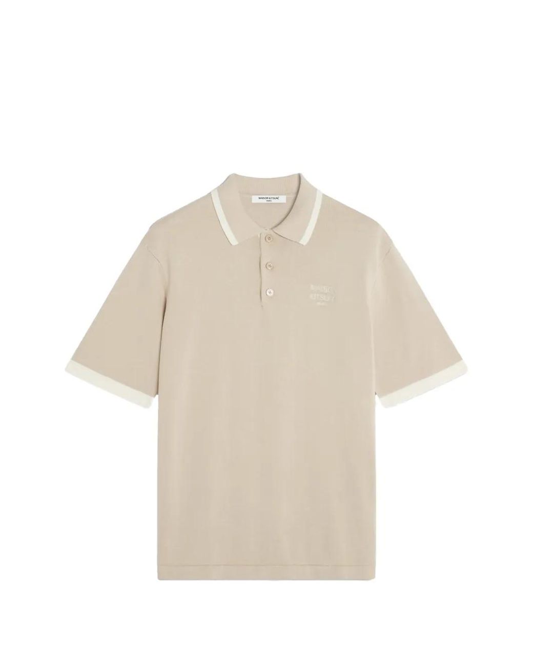 Maison Kitsuné Natural Comfort Knit Polo for men