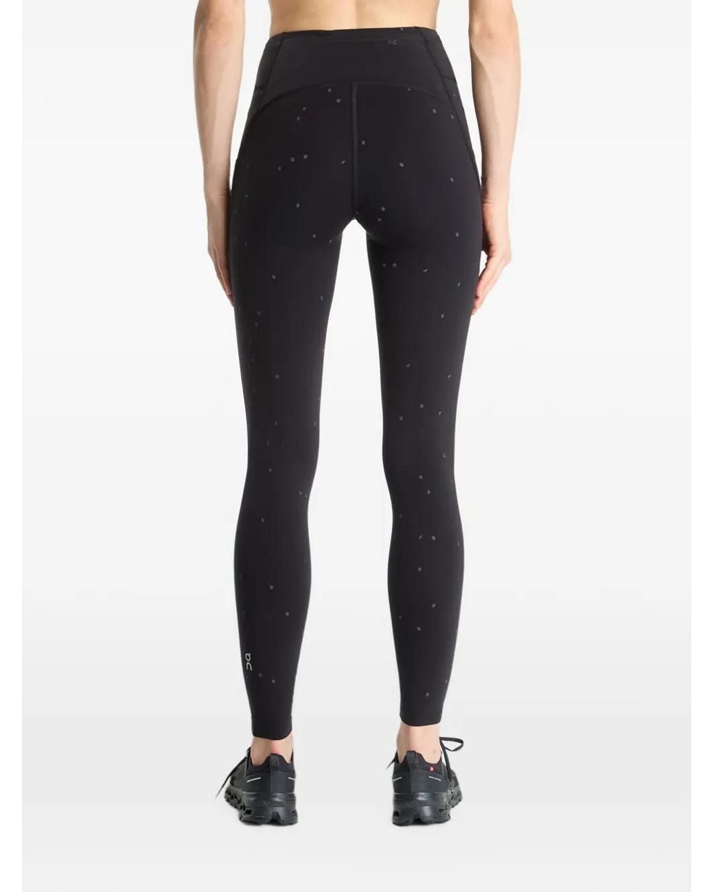 On Shoes Blue Performance Tights Lumos