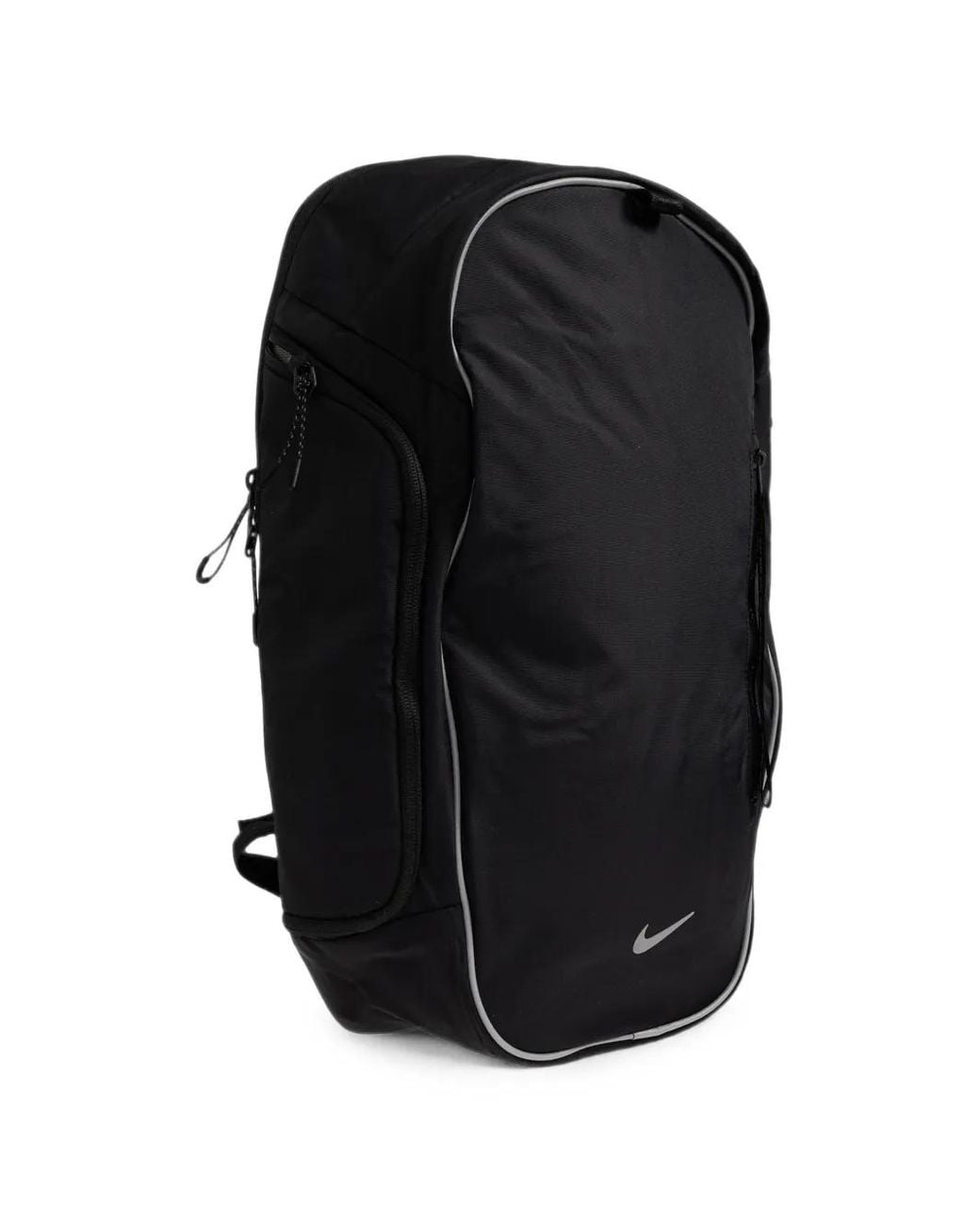 Nike Black Logo-Print Piping Backpack