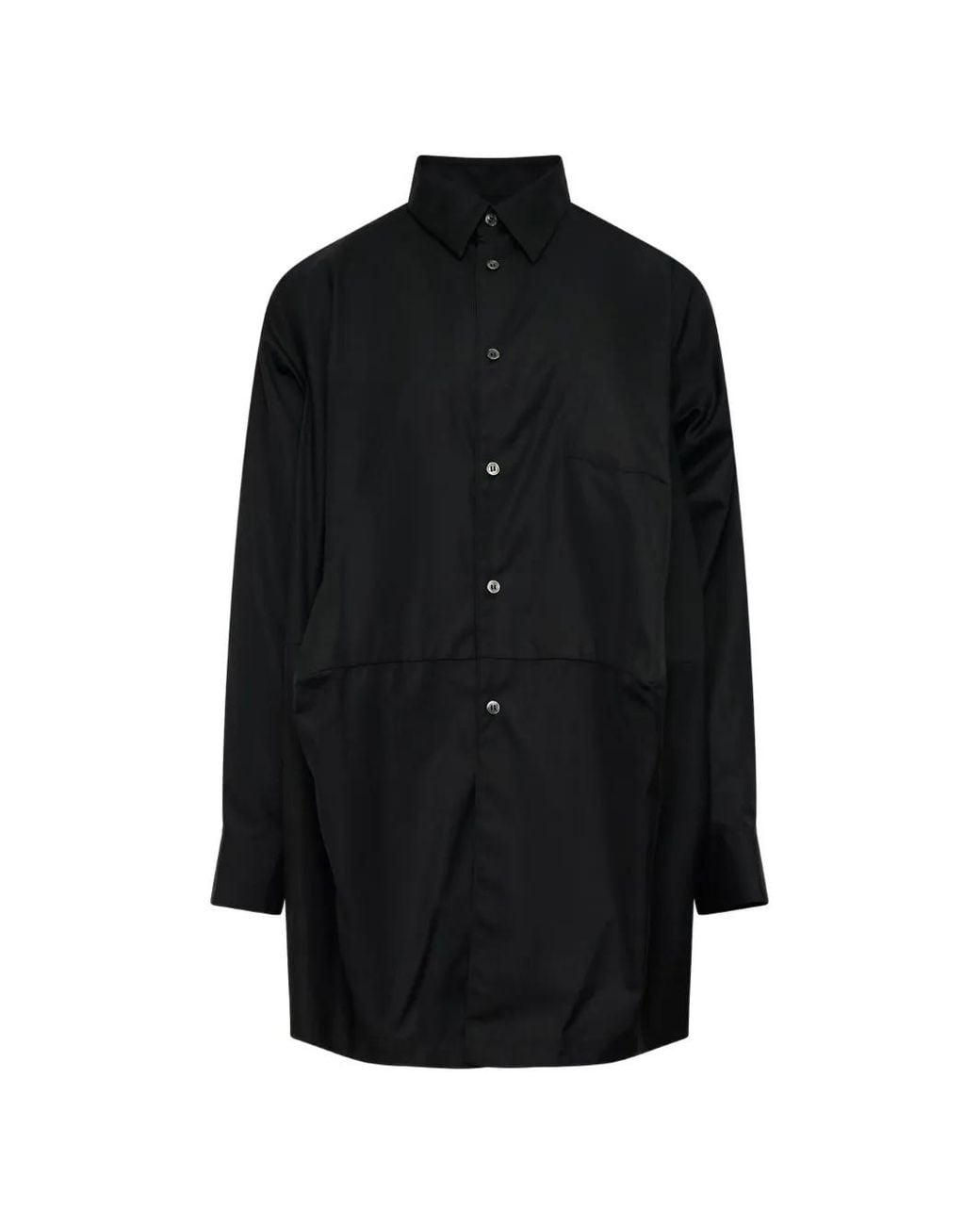 Comme des Garçons Black Chemise Boutonnée À Fini Satiné