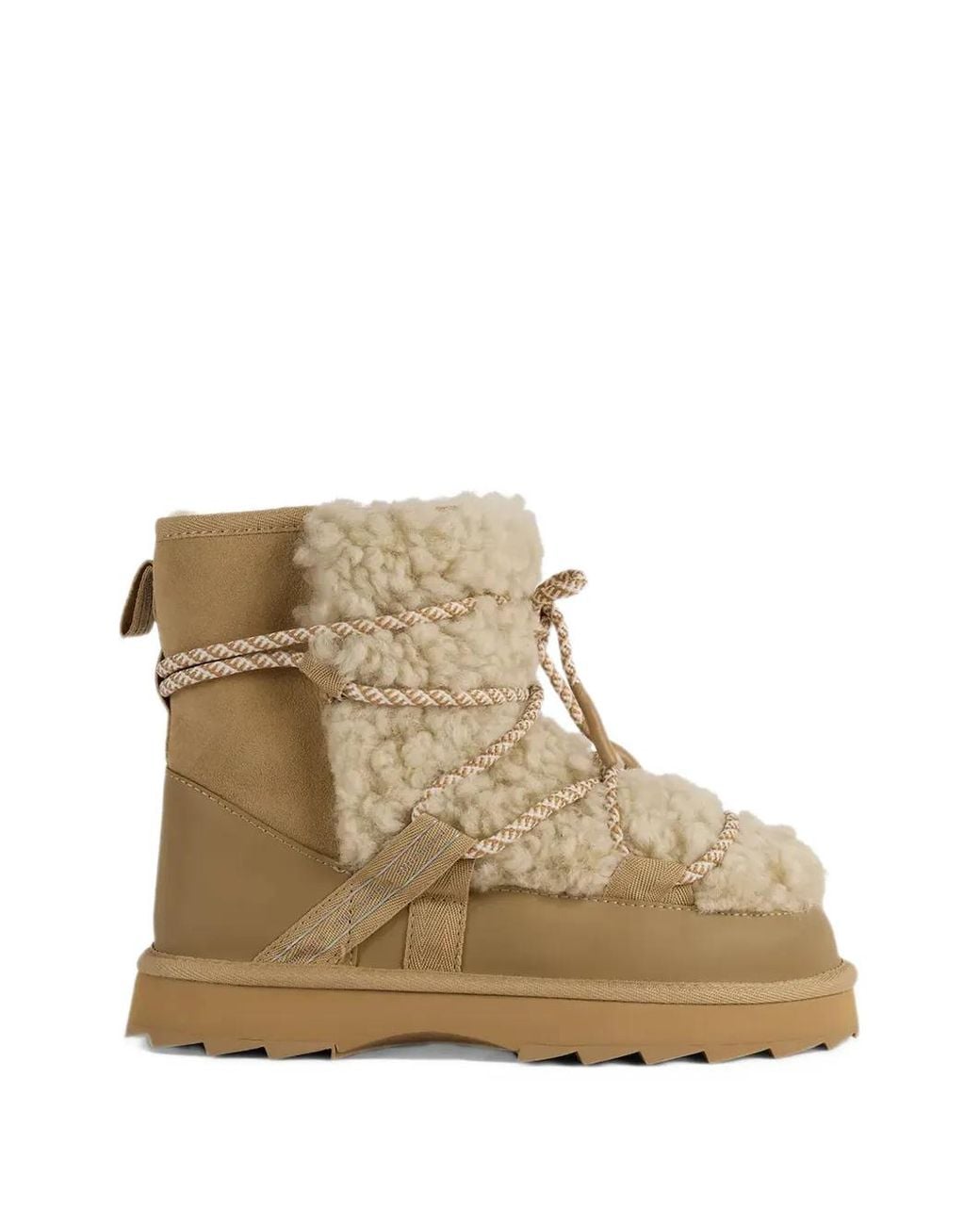 EMU Natural Blurred Teddy Ankle Boots