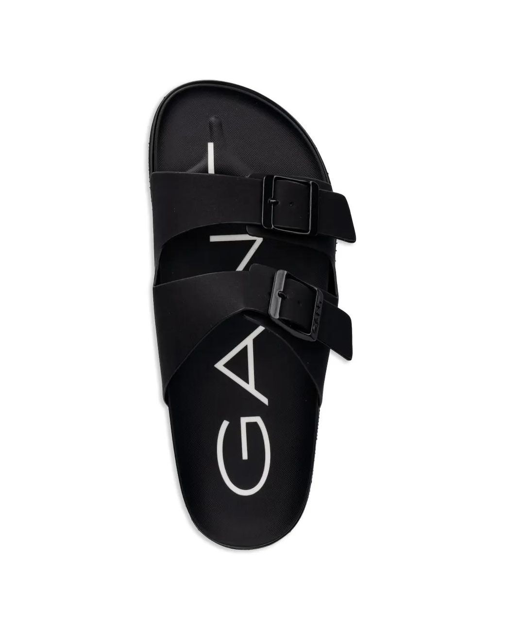 Gant Black Buckle-Fastening Slides for men