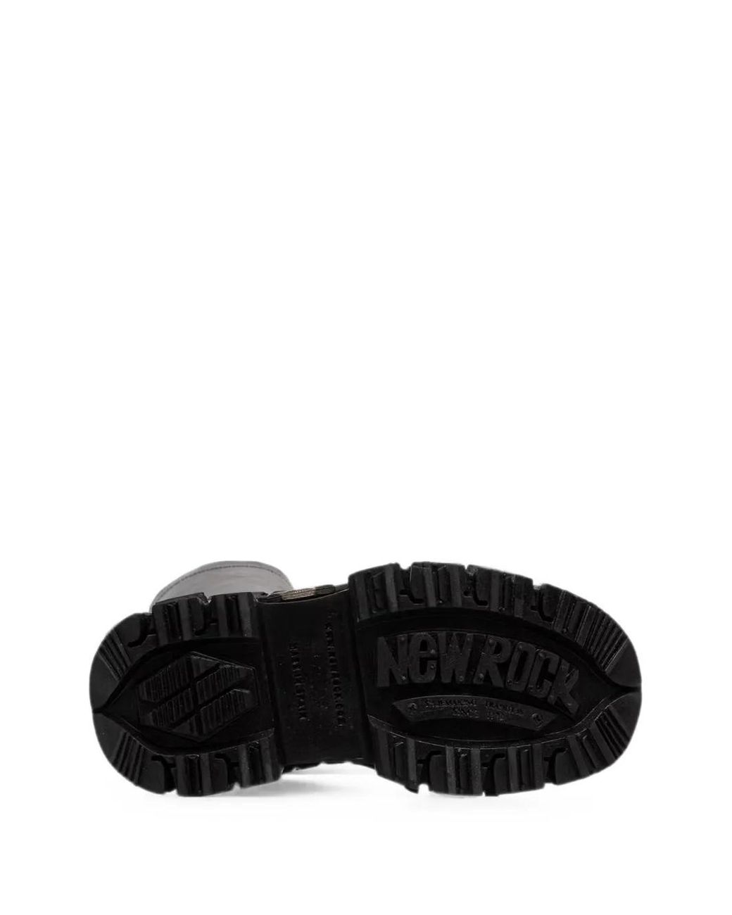 New Rock Black Bottes Lacées À Plateforme