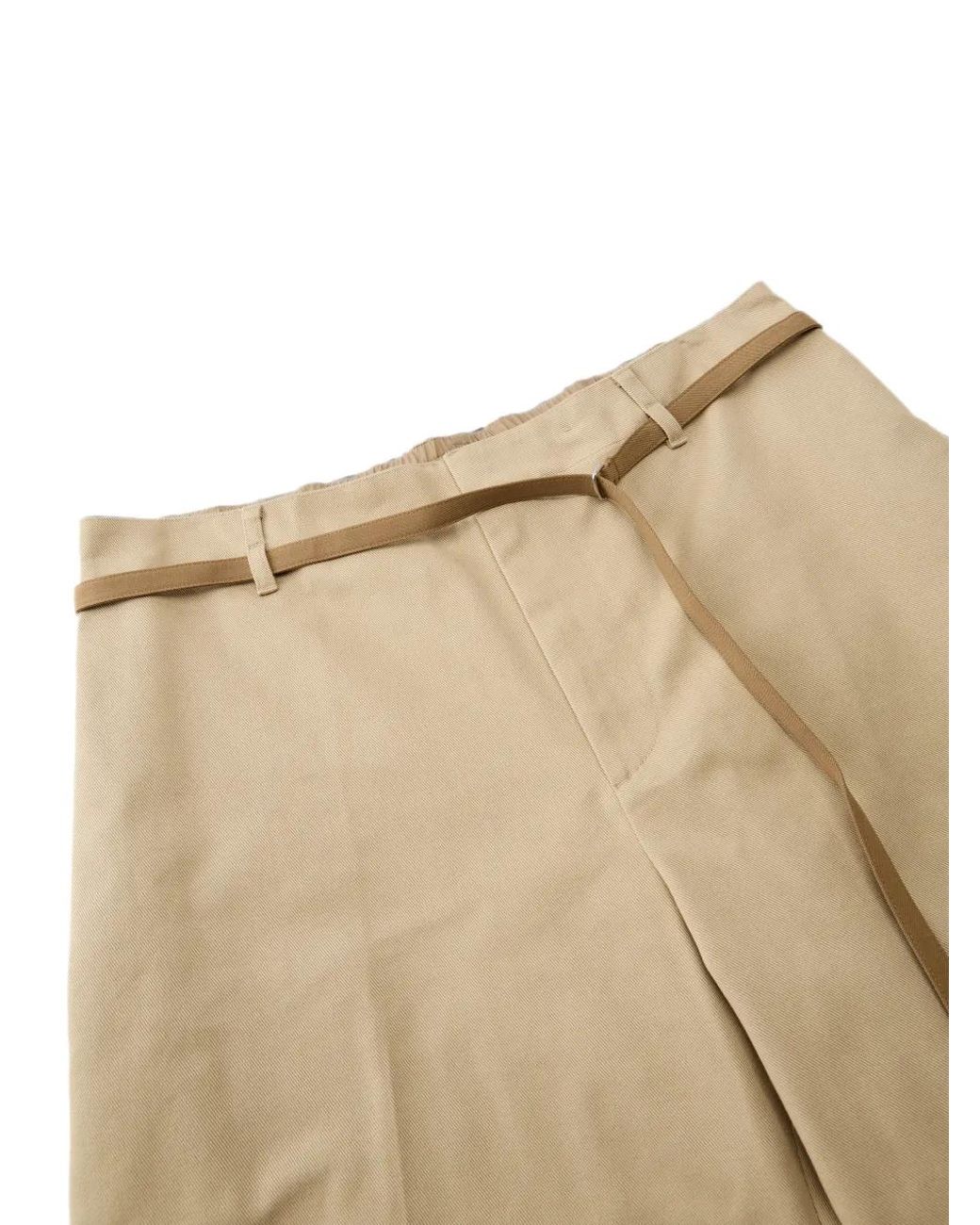 CROQUIS Natural Belted Straight-Leg Trousers for men