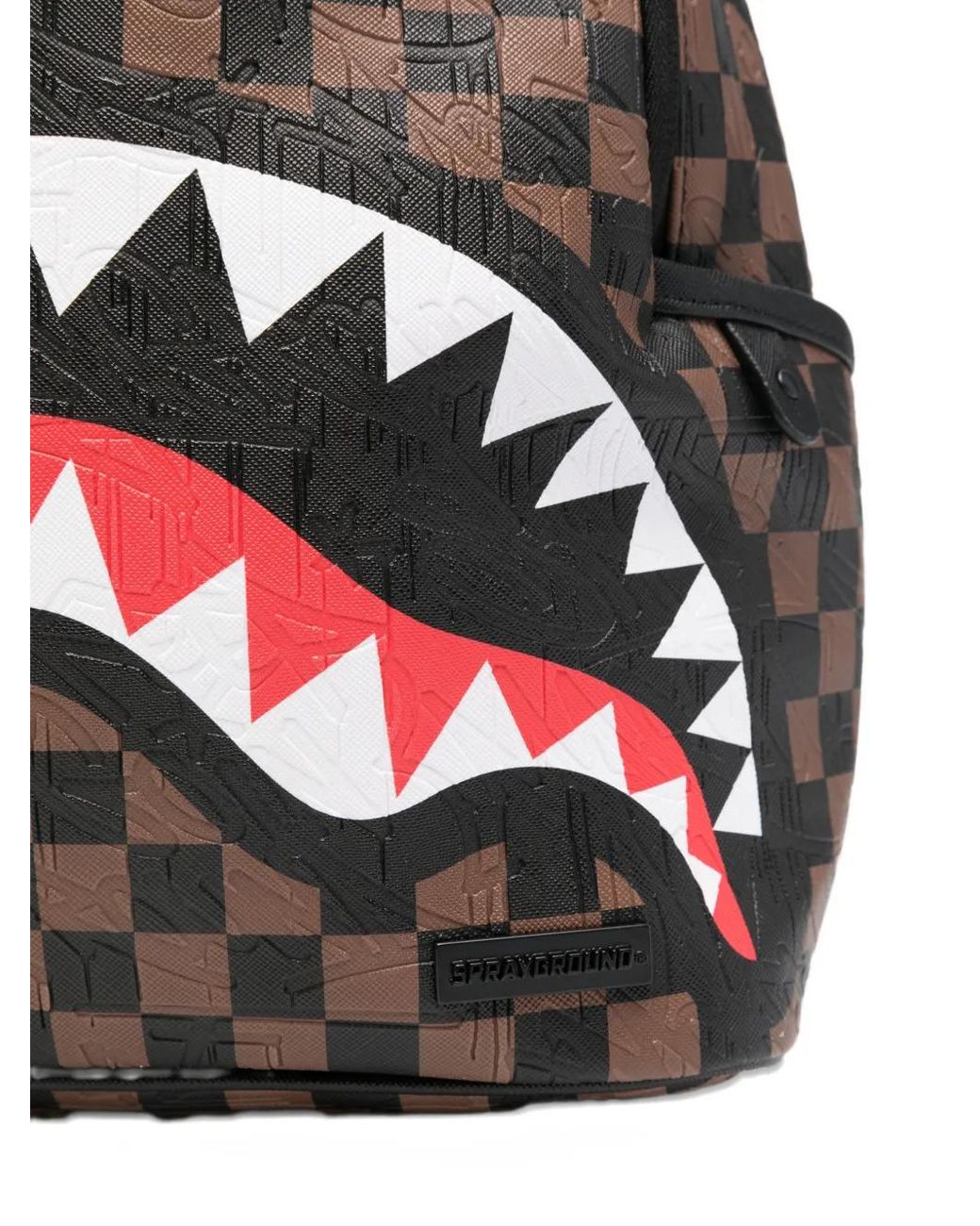 Sprayground Gray Zaino 'Check 2 Emboss Savage'