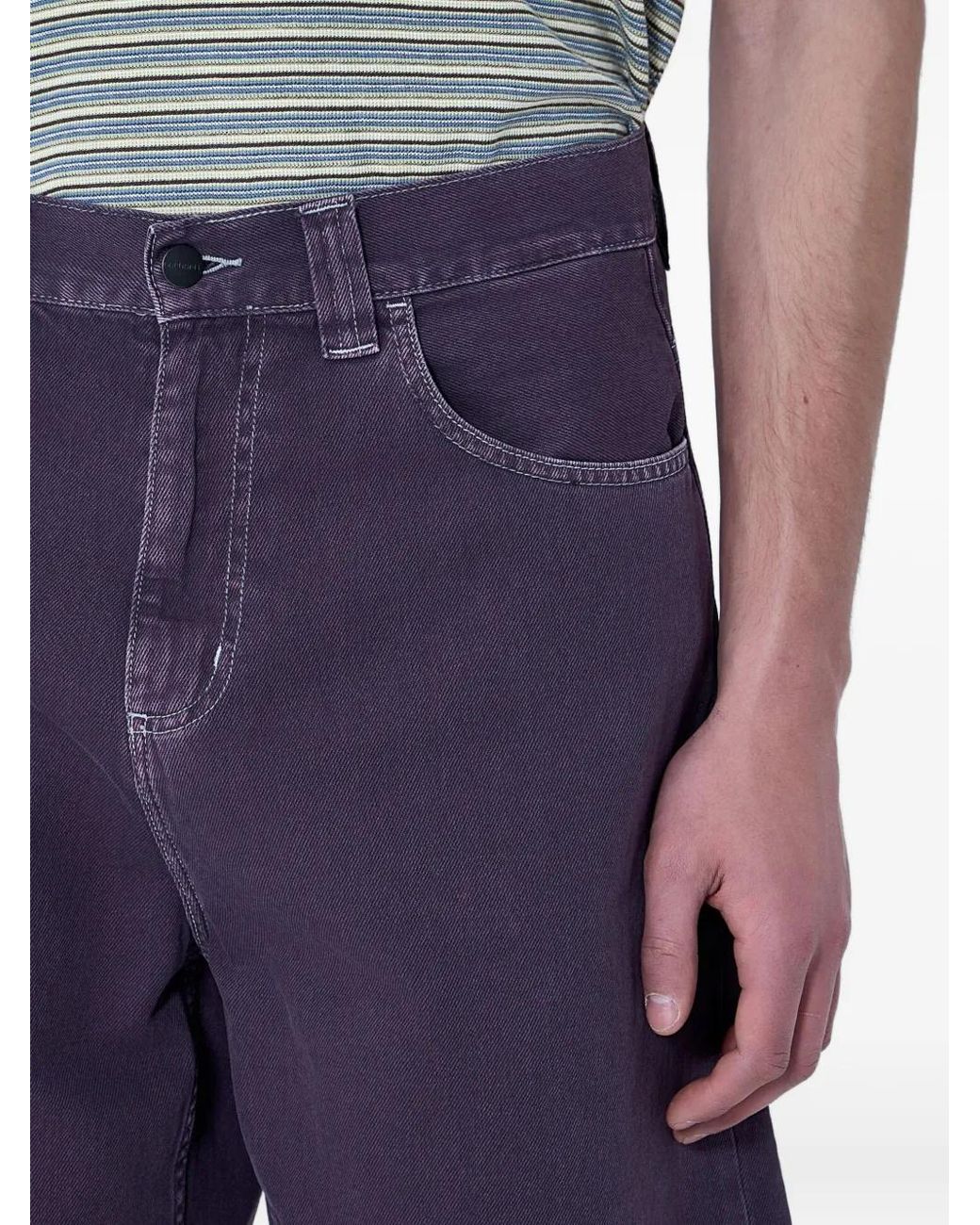 Carhartt Blue Five-Pocket Denim Shorts for men